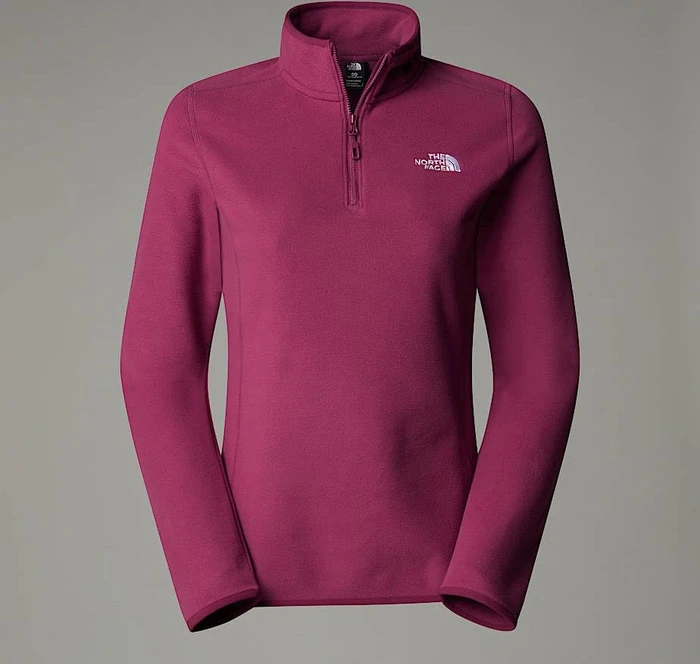 The North Face 100 Glacier Fleece 1/4 Zip Funktionsshirt langarm cyber berry (Damen)