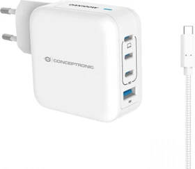 Conceptronic 4-Port 100W GaN USB-PD-Ladegerät weiß