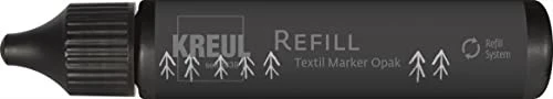 Kreul Textil Marker Opak Refill, schwarz, 25ml