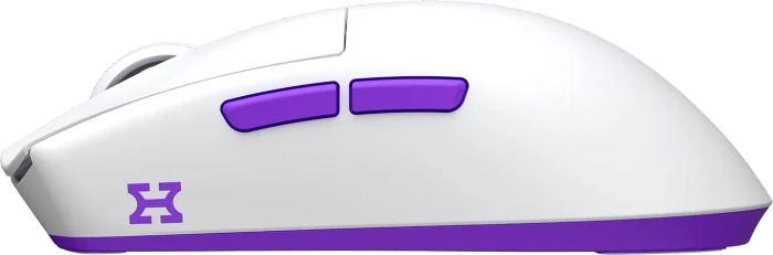 Hellyberry HM47 Wireless Gaming Mouse mit Ladestation, weiß, USB/Bluetooth