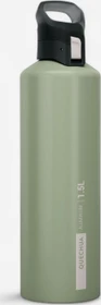 Quechua Schnellverschluss Trinkflasche 1.5l khaki