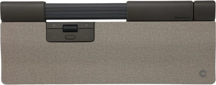 Contour Design SliderMouse Pro Wired Extended Wrist, Stoff hellgrau, USB