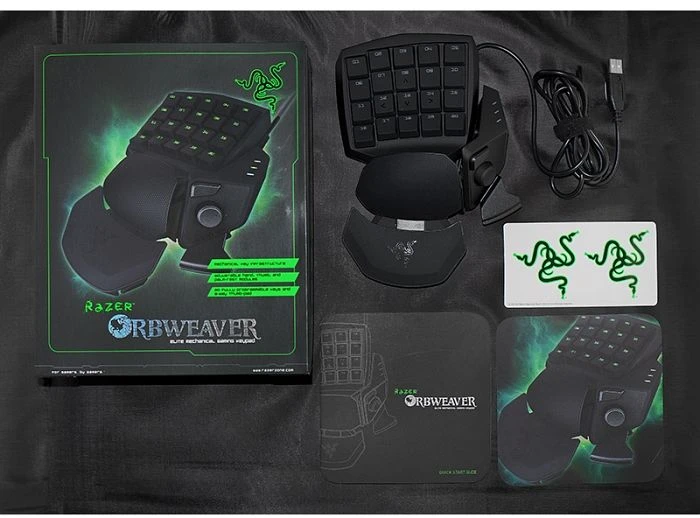 Razer Orbweaver Elite, schwarz, MX BLUE, USB