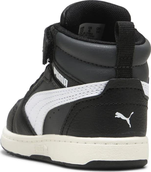Puma Rebound V6 Mid puma black/puma white/dusky gray (Junior)