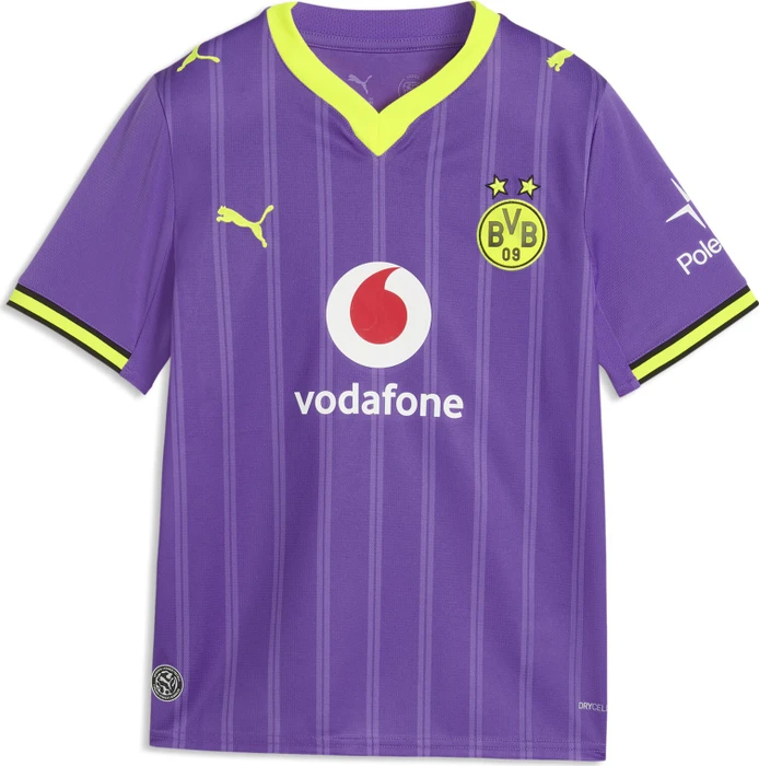 Puma BVB Borussia Dortmund 2026/2027 Ausweichtrikot kurzarm purple glimmer/yellow alert (Junior)