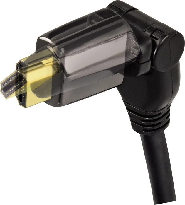 Hama High Speed mit Ethernet HDMI 1.4 Kabel und rotierbarem Stecker schwarz, 1.50m