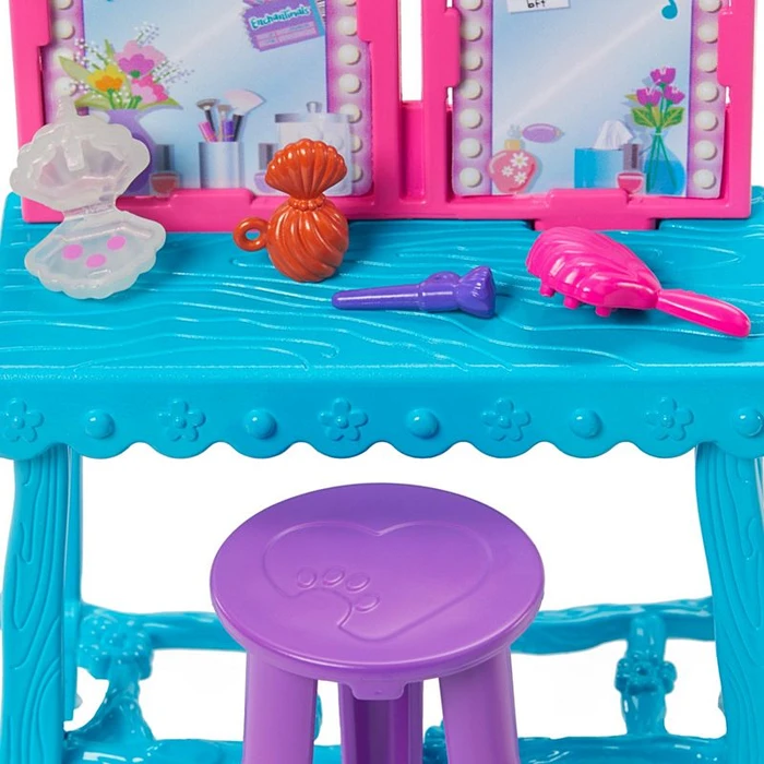 Mattel Enchantimals - Stinktierspass Frisiertisch mit Sage Skunk