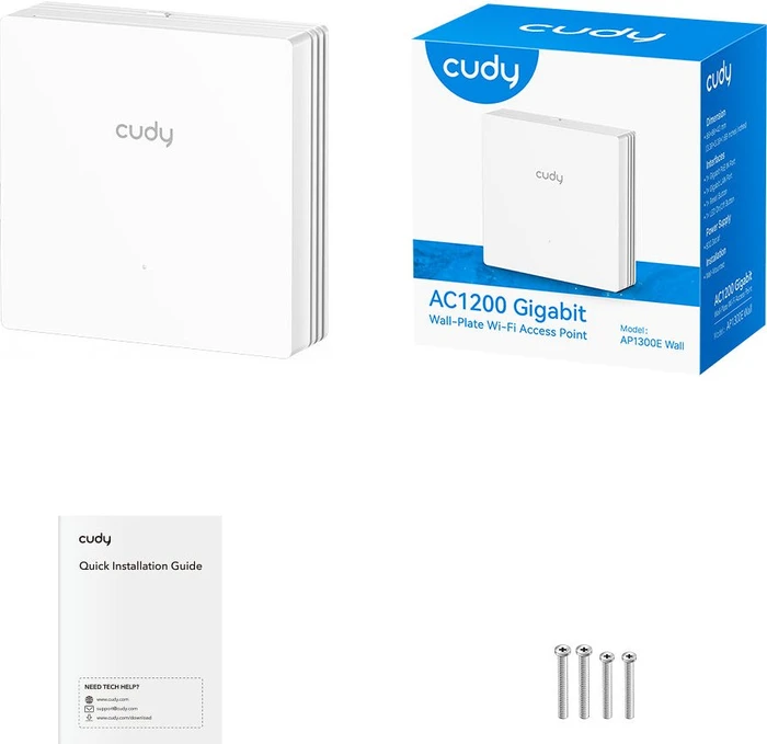 Cudy AP1300E Wall, AC1200