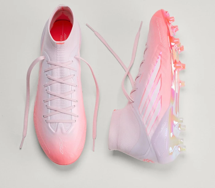 adidas F50 Sparkfusion Elite Mid solar turbo/cloud white/distilled pink (Damen)