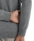 Falke Luxury V-Ausschnitt Pullover light greymel. (Herren) Vorschaubild