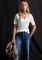 Street One Herzausschnitt T-Shirt kurzarm off white (Damen) Vorschaubild
