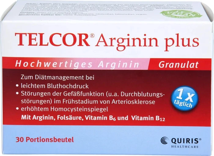 Telcor Arginin plus Granulat Beutel, 30 Stück