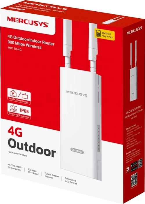 Mercusys MB118-4G, Outdoor