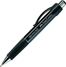 Faber-Castell Grip Plus Ball M Kugelschreiber schwarz metallic