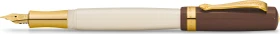 Kaweco Student 20's Jazz creme/braun, rechte Hand, extra breit