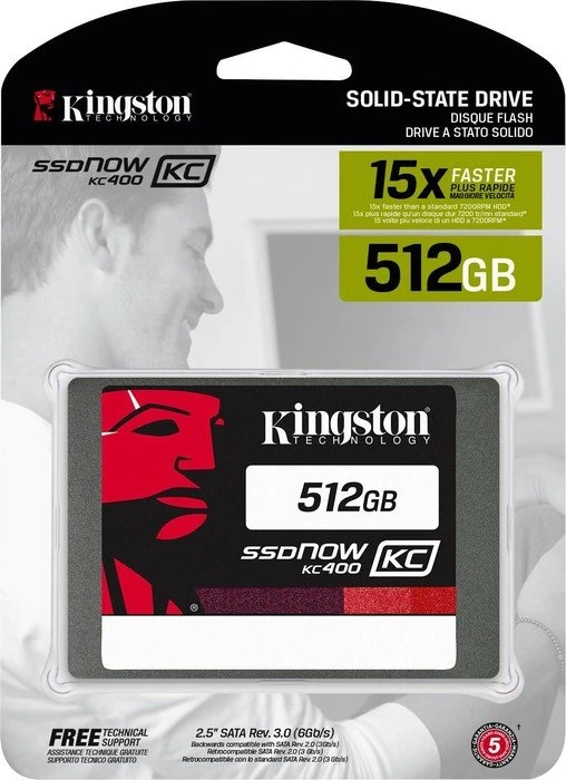 Kingston SSDNow KC400 512GB, 2.5" / SATA 6Gb/s