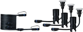 Paulmann Plug & Shine Floor Mini Erweiterungsset 2.5W Bodeneinbauleuchte silber, 3 Stück