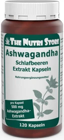 The Nutri Store Ashwagandha Schlafbeeren Extrakt Kapseln, 120 Stück