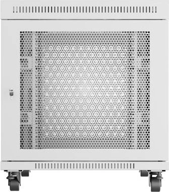 Lanberg 19" Rackschrank 15HE, LCD, freistehend, Flat Pack, Gitternetztür, IP20, RAL 7035, 1000mm tief