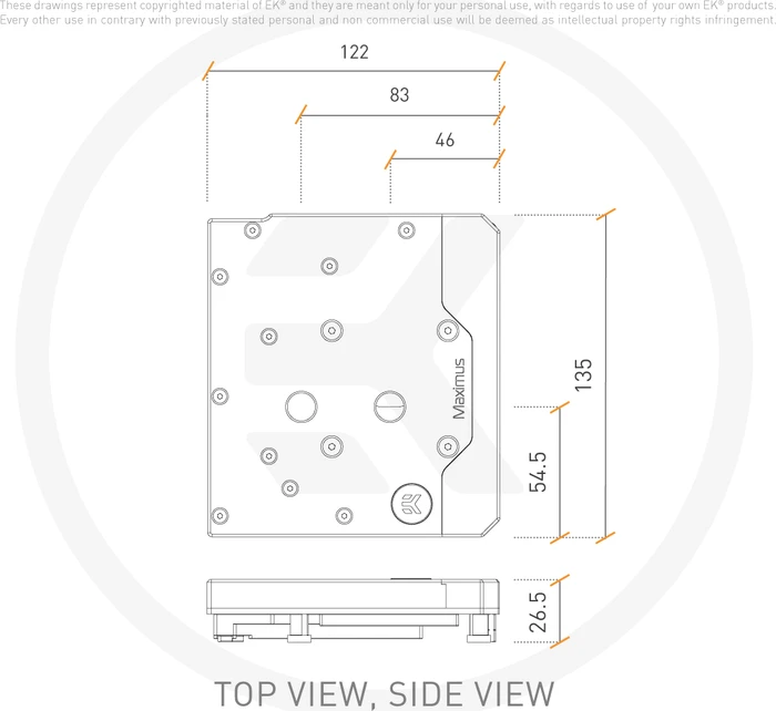 EK Water Blocks Quantum Line EK-Quantum Momentum ASUS ROG Maximus XIII Hero D-RGB Monoblock, Nickel, Acetal