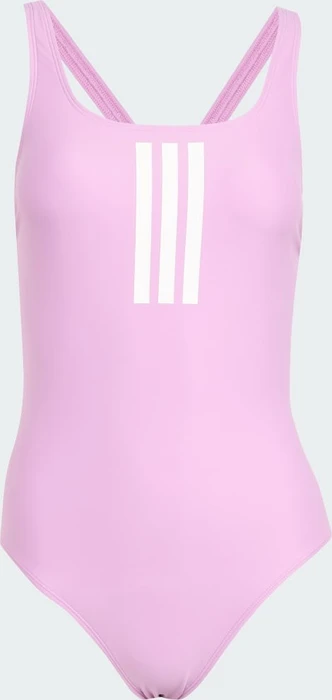 adidas 3-Streifen V-Back Badeanzug preloved purple/white (Damen)