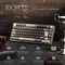 RK Royal Kludge M75 Wireless, grau/schwarz, LEDs RGB, hot-swap, RK RED, USB/Bluetooth, DE Vorschaubild