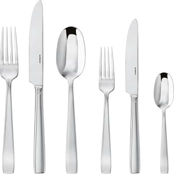 Sambonet Flat Edelstahl 18/10 Monoblock Besteck-Set, 36-tlg.