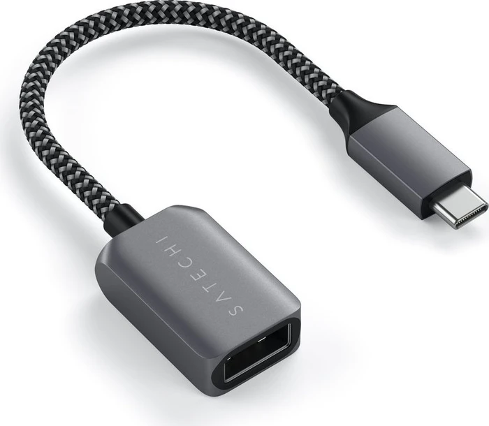 Satechi USB-A 3.0 [Buchse] auf USB-C 3.0 [Stecker] Adapterkabel, space gray