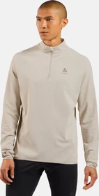 Odlo Zeroweight Warm Half Zip 2.0 Laufshirt langarm silver cloud (Herren)