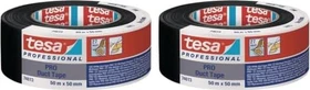 tesa PRO 74613 Duct Tape Aluminium Tape schwarz, Reparaturband, 50mm/50m, 1 Stück