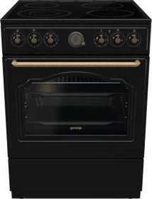 Gorenje GECS6B70CLB Elektroherd mit Glaskeramik-Kochfeld