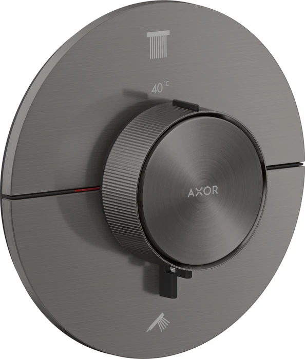 Hansgrohe Axor ShowerSelect ID rund Thermostat für 2 Verbraucher brushed black chrome