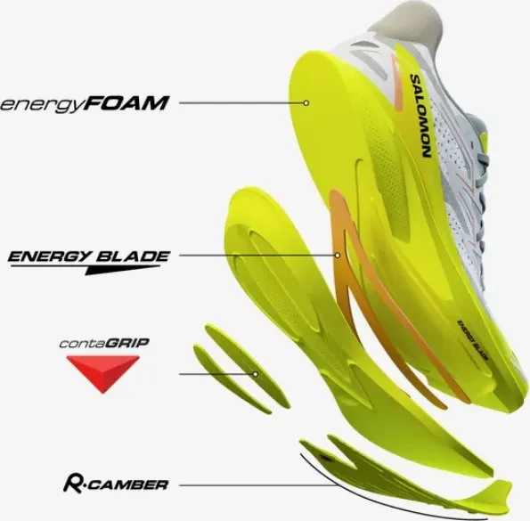 Salomon Phantasm 2 white/safety yellow/metal (Herren)