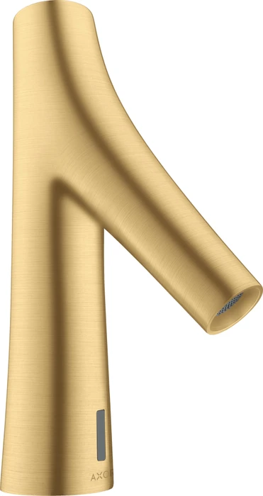 Hansgrohe Axor Starck Organic elektrische Waschbeckenarmatur mit Temperaturvoreinstellung und Netzanschluss brushed gold optic