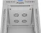 Lanberg 19" Rackschrank 42HE, LCD, freistehend, Flat Pack, V2, Glastür, IP20, RAL 7035, 600mm tief Vorschaubild
