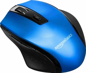AmazonBasics G6B Ergonomic Wireless Mouse blau, USB