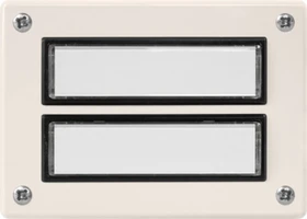 Grothe Etagenplatte-Classic ETA 632 WS Klingeltaster, 2 Teilnehmer, weiß
