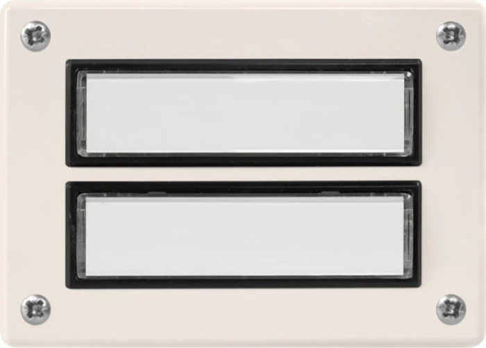 Grothe Etagenplatte-Classic ETA 632 WS Klingeltaster, 2 Teilnehmer, weiß