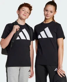 adidas Essentials T-Shirt kurzarm schwarz/weiß (Junior)