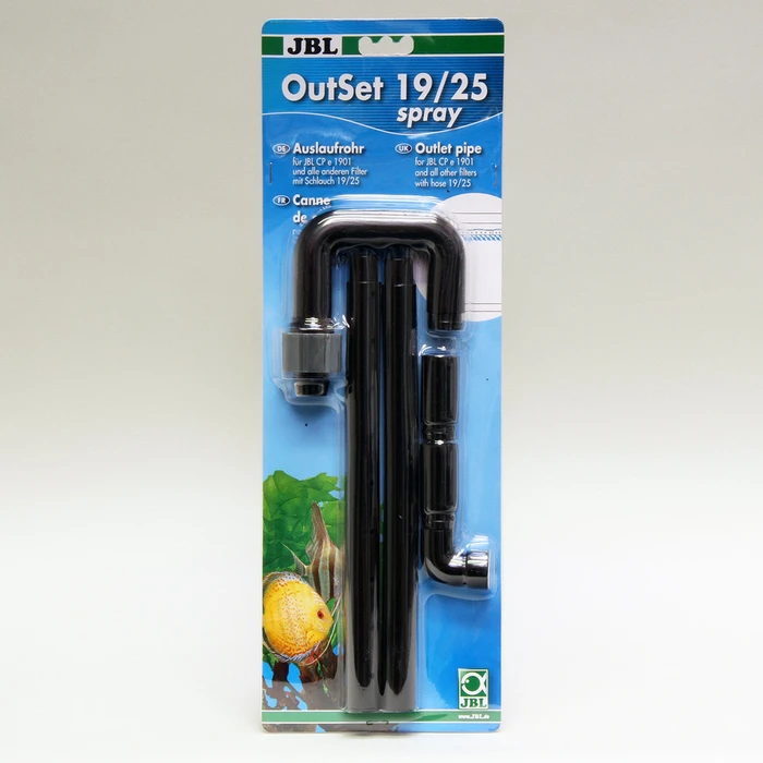 JBL OutSet Wide 60155 Auslaufrohr Komplett-Set Mit Breitstrahlrohr Für Außenfilter Von Aquarien