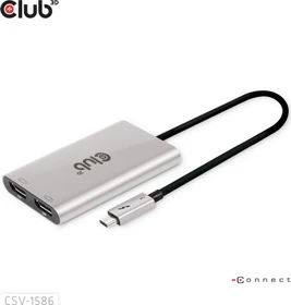 Club 3D Thunderbolt 3 auf Dual DisplayPort Adapter, Thunderbolt 3 [Stecker] (CSV-1586)