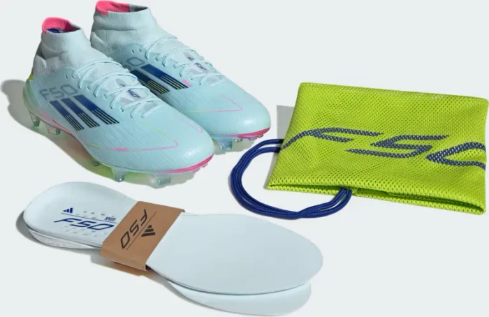 adidas F50 Elite Mid-Cut FG almost blue/semi lucid blue/semi solar yellow (Damen)