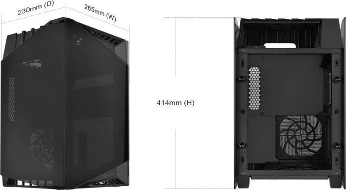 SilverStone Lucid LD03, Glasfenster, Mini-ITX