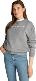 Tommy Hilfiger Rundhals mit Logo Sweatshirt medium heather grey (Damen)