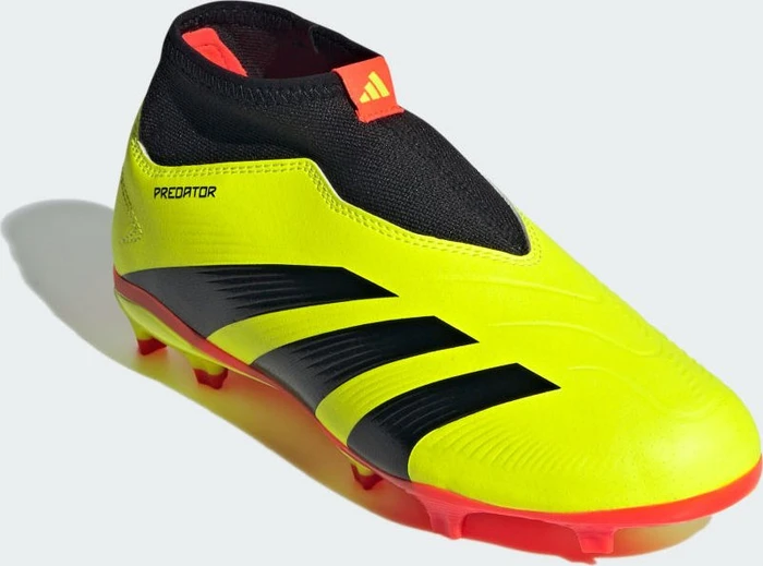 adidas Predator 24 League Laceless FG team solar yellow 2/core black/solar red (Junior)