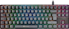 Gamiac TKL90G Gaming Keyboard, schwarz/grau, LEDs RGB, Kailh RED, USB, DE