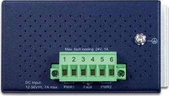 Planet IGS-614HPT Industrial Railmount Gigabit Switch, 5x RJ-45, 1x SFP, 120W PoE+