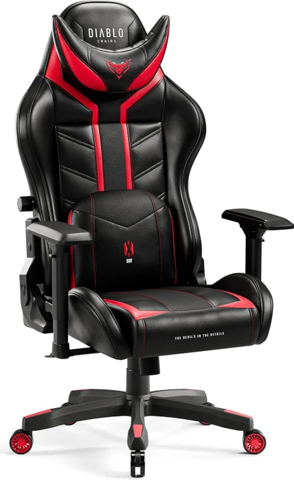Diablo Chairs X-Ray 2.0 Normal Gamingstuhl, schwarz/rot