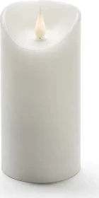 Konstsmide Echtwachskerze 15.5cm weiß LED warmweiß, 1 Stück