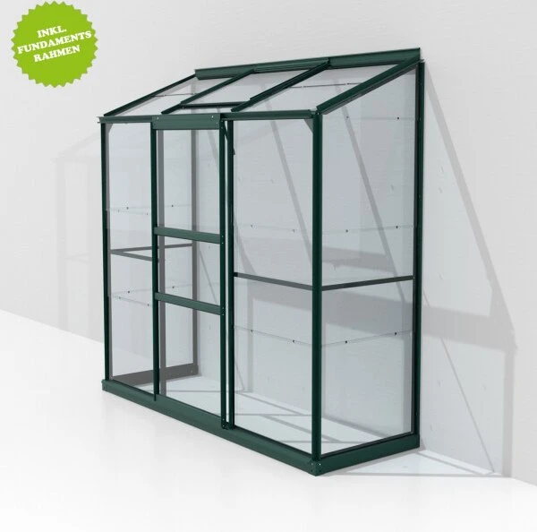 Vitavia Ida 1300 ESG 3mm Anlehngewächshaus smaragd